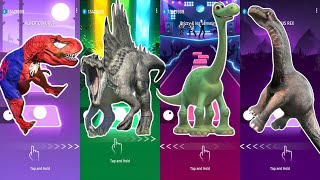 Jurassic World Trex🆚The Spinosaurus🆚The Good Dinosaurus🆚The Brontosaurus CoffinDance Song TilesHop [upl. by Irdua]