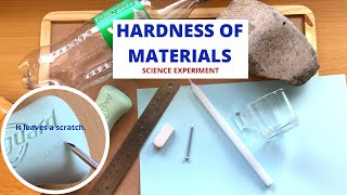 Hardness of Materials  The Scratch Test  Science Experiment [upl. by Orella]