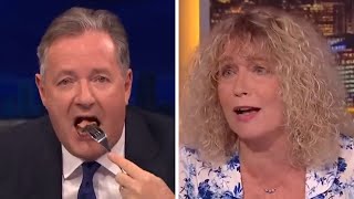 Piers Morgan vs Vegans  Every Time Piers Morgan Ate Meat In Front Of Vegans [upl. by Mik]