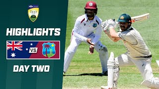 Australia v West Indies 202324  First Test  Day 2 [upl. by Llenej]