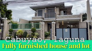 Nov231 Fully furnished house amp lot near public market amp other business establishment cabuyao laguna [upl. by Dori337]