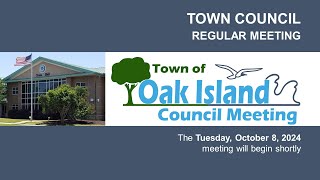 10082024 Oak Island Town Council Regular Meeting [upl. by Stanway69]