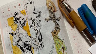 MITOGRAFIA  The Morning Random Sketches ✍️ Kenneth Rocafort  live drawing  14 [upl. by Ita]