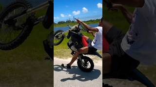 125cc Pit Bike Wheelie  Syx Moto wheelie pitbike [upl. by Andrei]