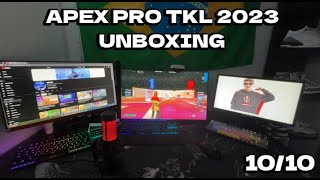 SteelSeries Apex Pro TKL 2023 UNBOXING  Fortnite Gameplay [upl. by Enohsal601]