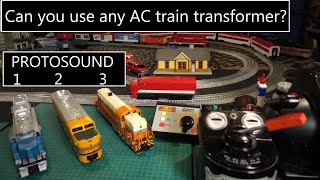 MTH Protosound  Lets try using different transformers  Conventional mode O Gauge Lionel Alco [upl. by Crofoot402]