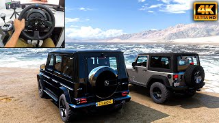 MercedesAMG G65 amp Jeep Wrangler  OFFROAD CONVOY  Forza Horizon 5  Thrustmaster T300RS gameplay [upl. by Peony]