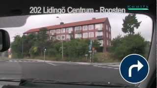 202 Ropsten  Lidingö Centrum  Ropsten [upl. by Farrand]