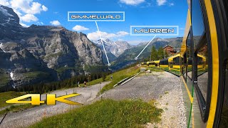 Switzerlands Most Scenic Railway 4K 🇨🇭 [upl. by Sadoff]