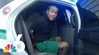 Bodycam video shows rapper Tekashi 6ix9ine being arrested in Florida [upl. by Yerga277]