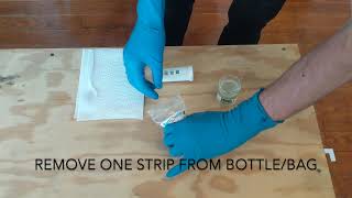 How to Use Quaternary Ammonium QAC Multi Quat Test Strips 0400 ppm [upl. by Cutlor]