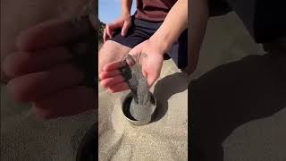 Iron From sand 🤯 shorts shortvideo youtubeshorts [upl. by Pattani]