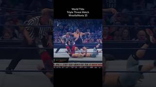 Edge vs John Cena vs Big Show World Title Triple Threat MatchWrestleMania XXV [upl. by Rebmat141]