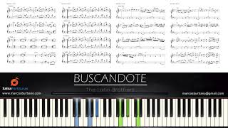 BUSCANDOTE The Latin Brothers  Piano Tutorial Nota a Nota [upl. by Lavinie]