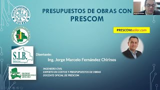 CURSO PRESUPUESTOS DE OBRAS CON PRESCOM  CLASE 1 [upl. by Ponce581]