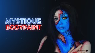 COME FARE LA BASE PERFETTA PER COSPLAY MYSTIQUE BODYPAINT [upl. by Eliathas309]