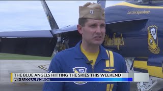 Blue Angels pilots gearing up for Pensacola Beach Air Show [upl. by Maurili589]