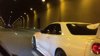 Nissan Skyline GTR R34 Turbo sound [upl. by Hselin]