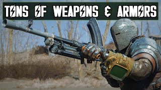 HUGE Lore Friendly Weapon amp Armor Pack  Fallout 4 Mod [upl. by Aday]