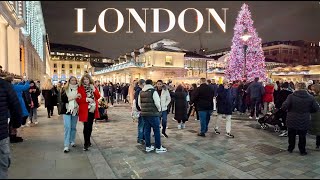 London Covent Garden Sunday Walk  Christmas 2023 [upl. by Asaert777]