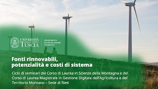 🖥️ WEBINAR  FONTI RINNOVABILI POTENZIALITA E COSTI DI SISTEMA [upl. by Yrrat]