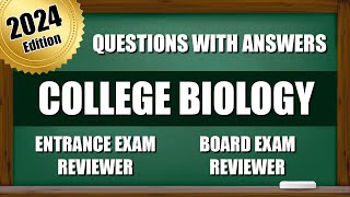 Entrance Exam Reviewer 2024  Questions for College and Senior High School with Answers  BIOLOGY [upl. by Mazlack157]