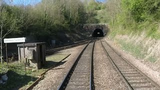 Basingstoke to Salisbury cab video no audio  HDL Green Dragon railtour  18 April 2015 [upl. by Sackville]