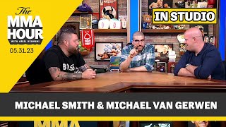 Darts Stars Michael Smith Michael van Gerwen Go Faceto Face  The MMA Hour [upl. by Koehler500]