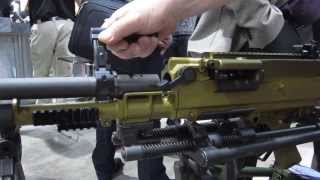 SHOT Show 2014  Heckler amp Koch HK121 Machine Gun [upl. by Enelaj219]