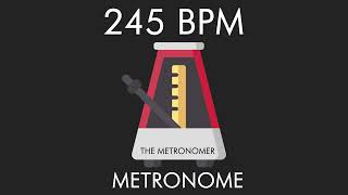 Insanely Fast 245 BPM Metronome [upl. by Acinoryt]