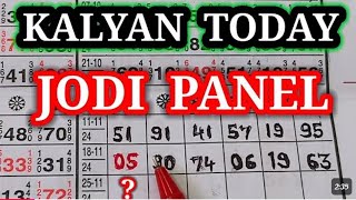 Kalyan Today Jodi panel 25 11 2024 [upl. by Chappy]