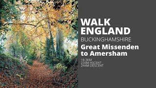 WALK ENGLAND Great Missenden to Amersham Timelapse swcwalks book1 walk 4 [upl. by Natsyrt225]