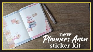 New PlannersAnonymous Sticker Kit Style  Play with Me in my B6 Common Planner [upl. by Niwde]