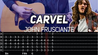 John Frusciante  Carvel Guitar lesson with TAB [upl. by Chaunce]