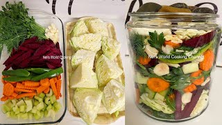 Pickled Vegetables  Easier than you Think  The Best Crunchy Pickled Vegetables [upl. by Nalyad321]