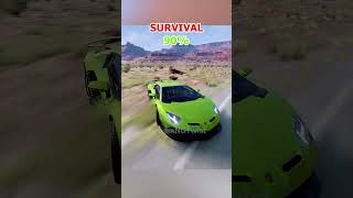 Which Car Can pass through the hole with minimum damage beamngcrash carsvsmassivespeedbumps [upl. by Quinta957]