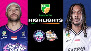 Highlight Rans simba Bogor vs Satria Muda Pertamina  Day 3 Week 2 IBL Tokopedia 2024 [upl. by Adniram231]