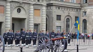 Västernorrlands regemente I21 marsch Defiliermarsch  Stockholm Changing of the Guard 20140701 [upl. by Khoury]