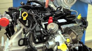 2013 Ford Focus A video look at the 1Liter EcoBoost Engine  Autoweek [upl. by Tronna875]