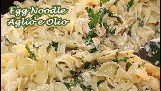 EGG NOODLE AGLIO E OLIO [upl. by Toffey]