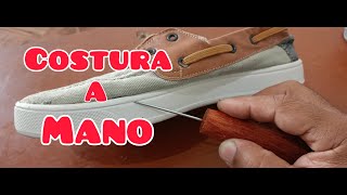 Como coser zapatos a mano fácil y rápido Paso a paso [upl. by Aitnahc680]