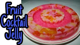 Paano gumawa ng Fruit Cocktail Jelly  JOMINEL TV [upl. by Eecrad]