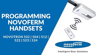 How to Program Novoferm Handsets [upl. by Punak]