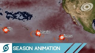 2015 Pacific Hurricane Season Animation [upl. by Egag]