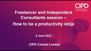 How to Be a Productivity Ninja  Interview with Hayley Watts  CIPD Central London [upl. by Nodnal]