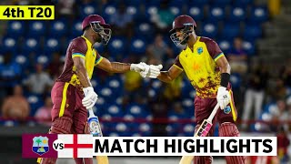 West Indies vs England 4th T20 Highlights 2024  WI vs ENG 2024  WI vs ENG 4th T20 Highlights 2024 [upl. by Herzberg]