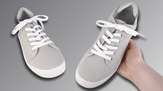 HOW TO LACE SHOES STANDARD WAY [upl. by Rabelais393]