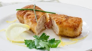 How to Make Chicken Cordon Bleu Recipe  Stuffed Chicken Breast [upl. by Cosetta]