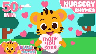 Thank You Song  Itsy Bitsy Spider  more Little Mascots Nursery Rhymes  Kids Songs [upl. by Halle923]