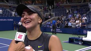 Bianca Andreescu quotIts crazyquot  US Open 2019 Semifinal [upl. by Endres]